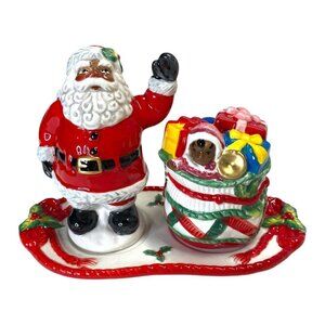 Corner Ruby CR Santa Gift Bag Christmas Salt & Pepper Shaker Set Table Decor